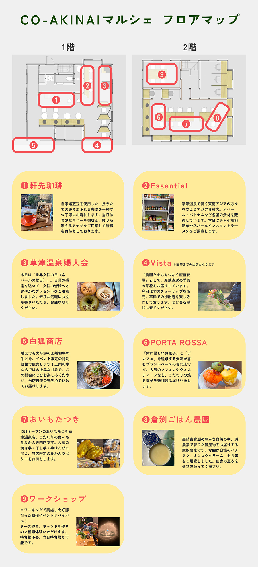 CO-AKINAIマルシェ/出展者